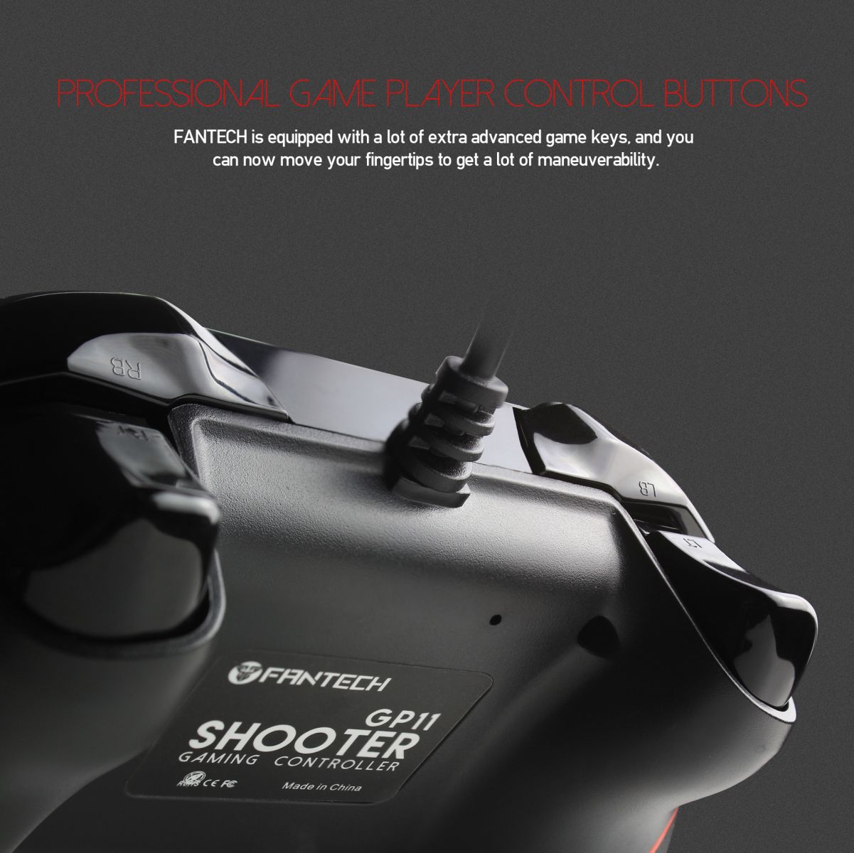 Tay cầm chơi game đa chức năng có dây Fantech SHOOTER GP11 - Hàng chính hãng