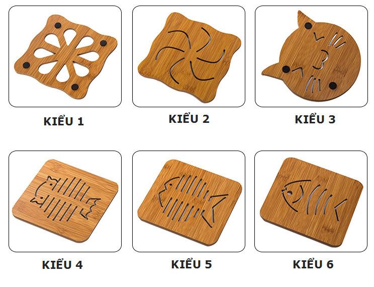Đế Lót Nồi Bằng Gỗ Chịu Nhiệt Hình Thú - Hàng Loại 1