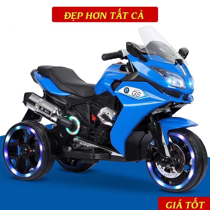 Xe Máy Điện Trẻ Em NEL-R1200GS Kiểu Dáng Thể Thao, Cực Bền, Nhựa Cao Cấp Cho Bé Từ 2 Tuổi Trở Lên