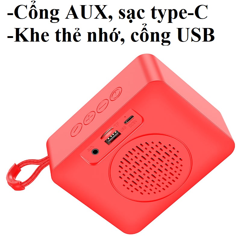 Loa không dây Bluetooth V5.1 cho điện thoại laptop hỗ trợ TWS hoco BS51 _ Hàng chính hãng