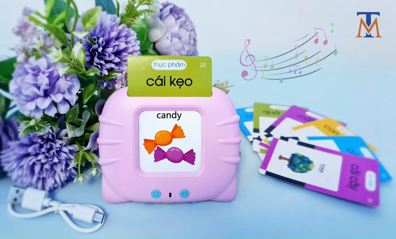 Máy Flashcard Đọc Thẻ Phiên Bản Song Ngữ Anh Việt