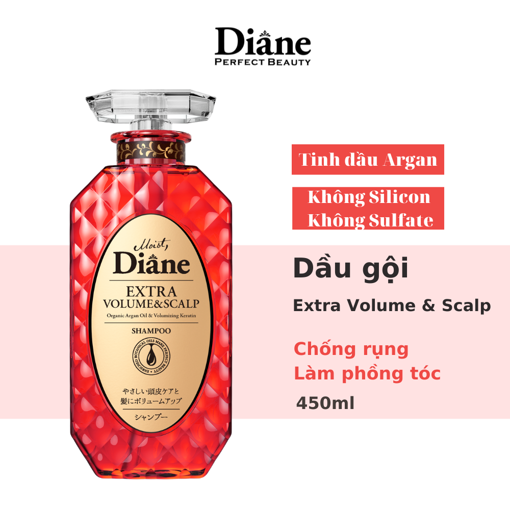 Dầu gội chống rụng & làm phồng tóc Moist Diane Extra Volume & Scalp (450ml)