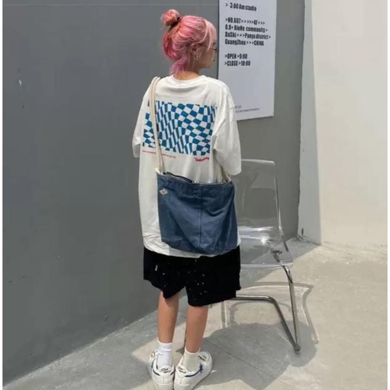 Áo thun tay lỡ chữ basic cá tính mát mịn ulzzang unisex áo đôi - ẢNH THẬT