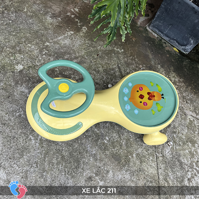 Xe lắc có đèn có nhạc, có đèn cho bé, tải trọng cao BABY PLAZA SC-211