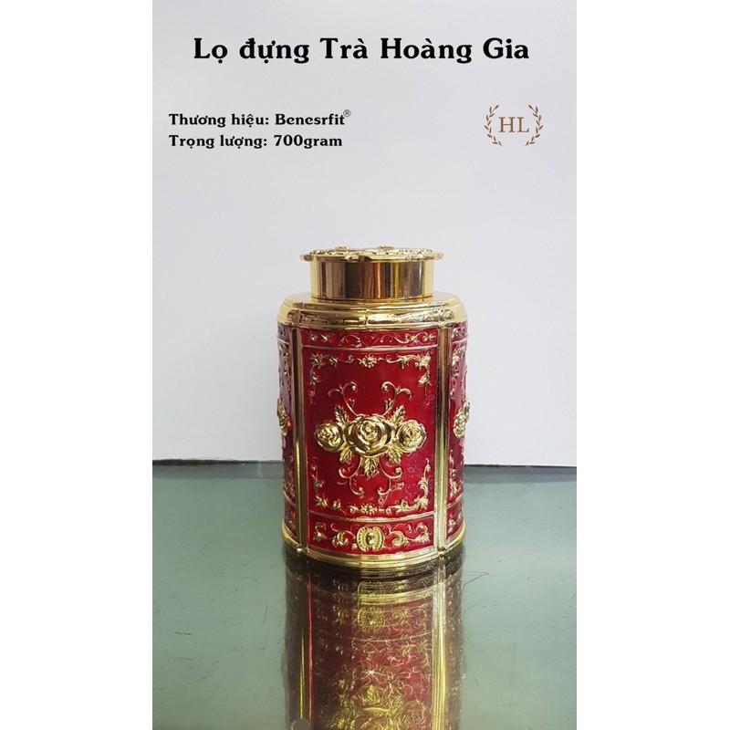 Lọ đựng chè - trà hoàng gia ( Hợp kim đồng - Thủ công)