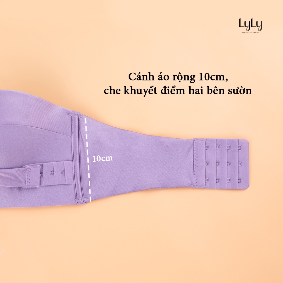 Áo lót quây ngực nữ áo ngực có móc cài trước không trượt không tụt Lylylorem AL076