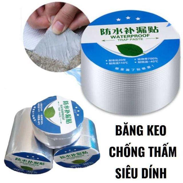 Keo chống thấm butyl bảng 5cmx5m siêu dính