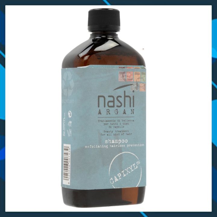 [+Tặng mũ trùm] DẦU GỘI GIẢM RỤNG TÓC NASHI ARGAN EXFOLIATING HAIRLOSS PREVENTION 500ML