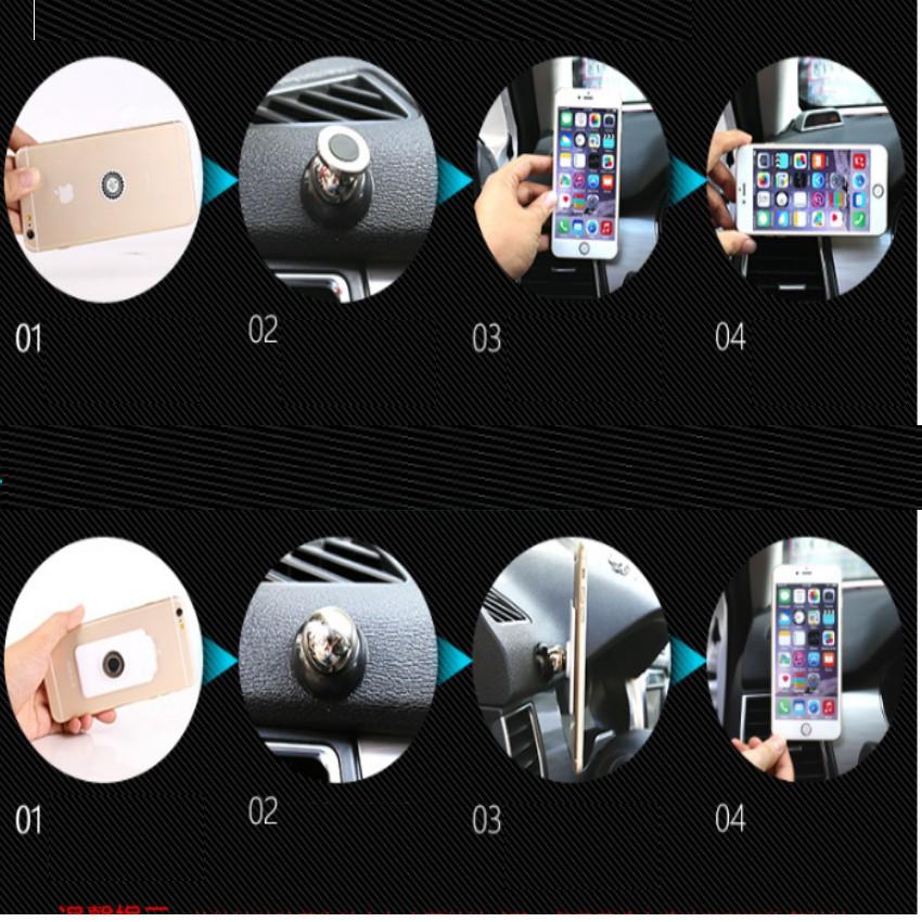 Giá Đỡ Điện Thoại Hít Nam Châm Trên ô tô 360 độ 206233 2 + Tặng 1 Bút bi cao cấp