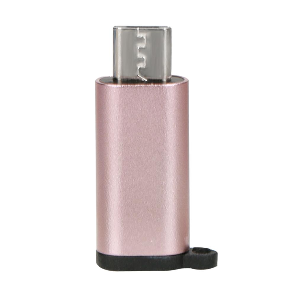 Type C Adapter With Keychain Charger To Micro USB Converter Connector