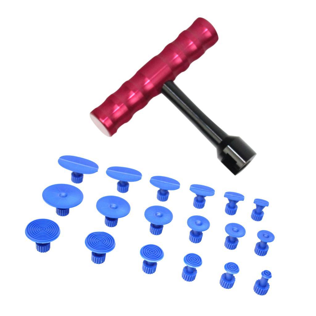 T-Bar Car Body Panel Paintless Dent Removal Repair Lifter Tool with 18 Tabs