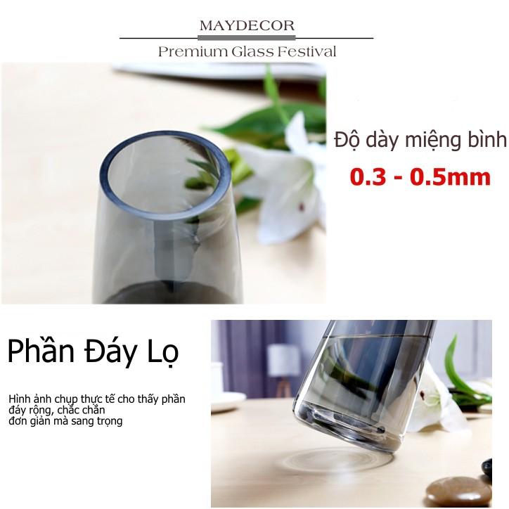 Lọ Hoa Thủy Tinh Loại 1 Ánh Pha Lê Bình Thuỷ Tinh Symphony Cắm Hoa Đẹp Decor