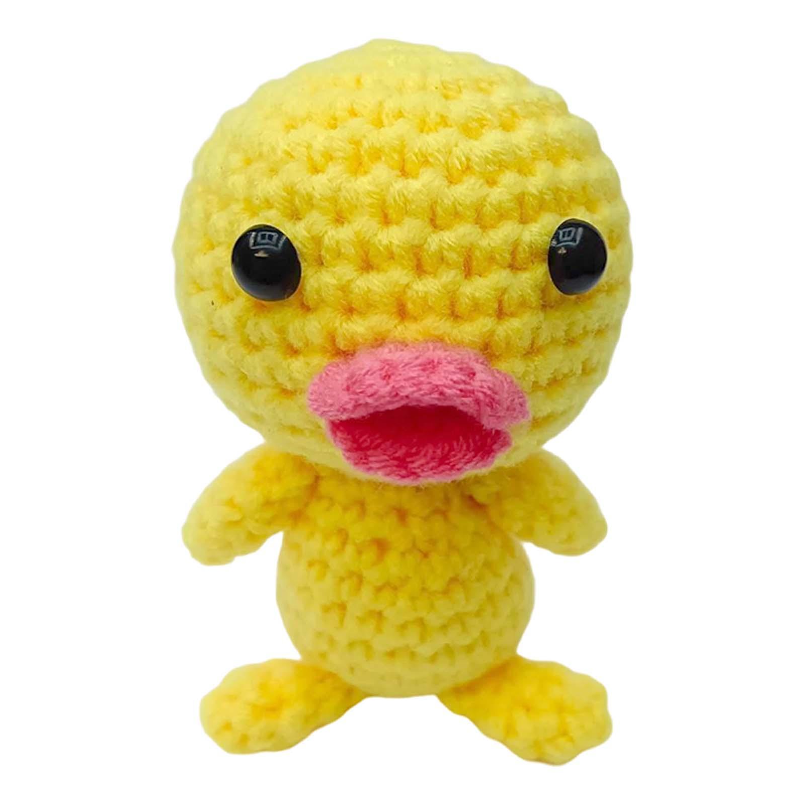 Beginner Crochet Kit DIY Make Your Own Needlework Crocheting Craft Stuffed Plush Doll for Adults Pendants Home Decor Perfect Gift