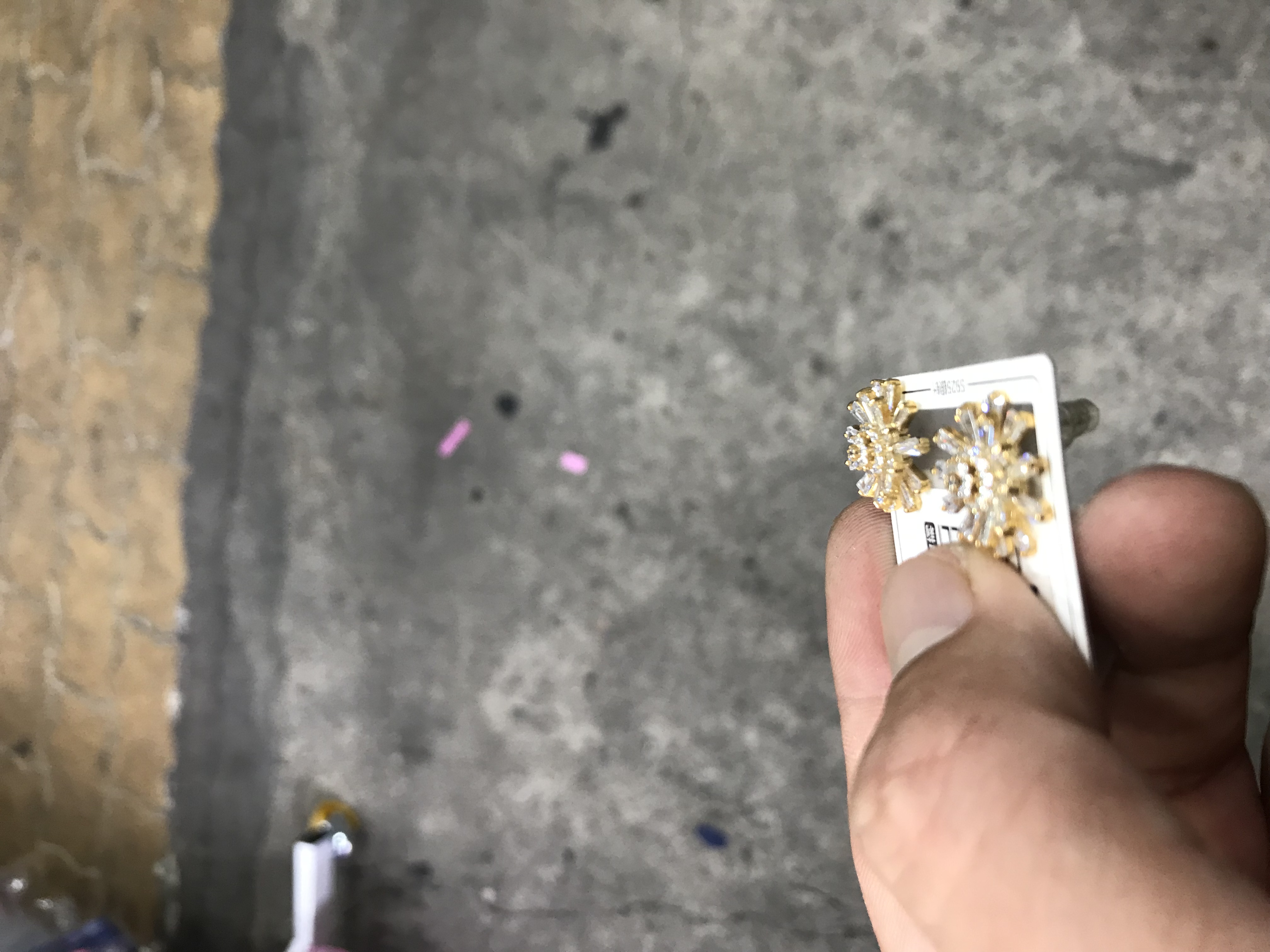 Bông tai mạ vàng hồng