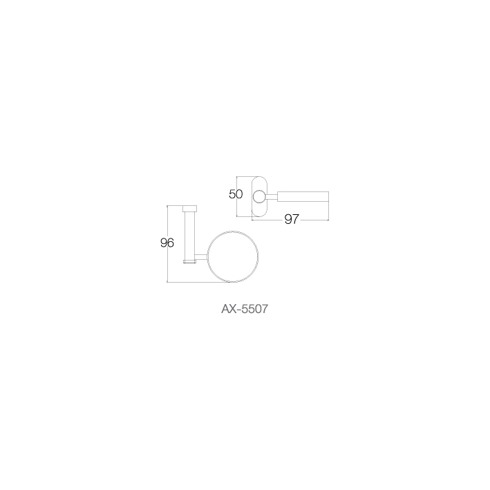 Giá để ly AX-5507 - INOX SUS 304