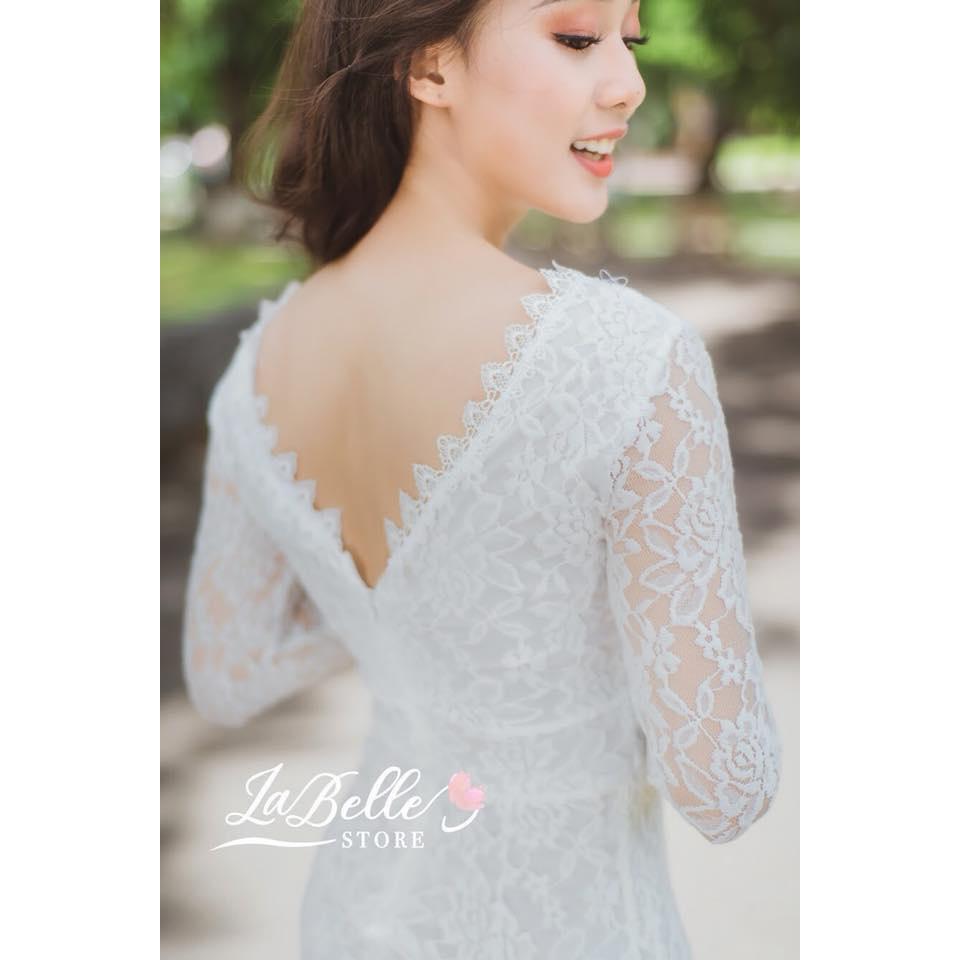 Đầm Dài Đi Tiệc LABELLE Ren Ôm Đuôi Cá