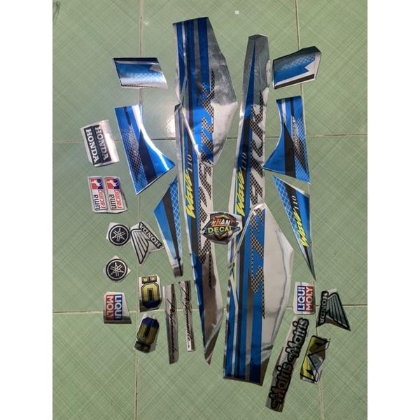 Tem wave 110 spark xanh bạc crom