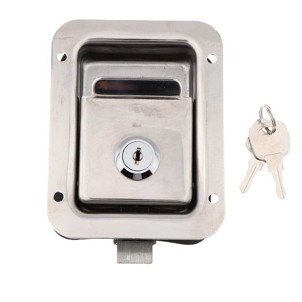 RV Paddle  Lock Latches Handle Truck Tool Box Trailer Camper with Keys