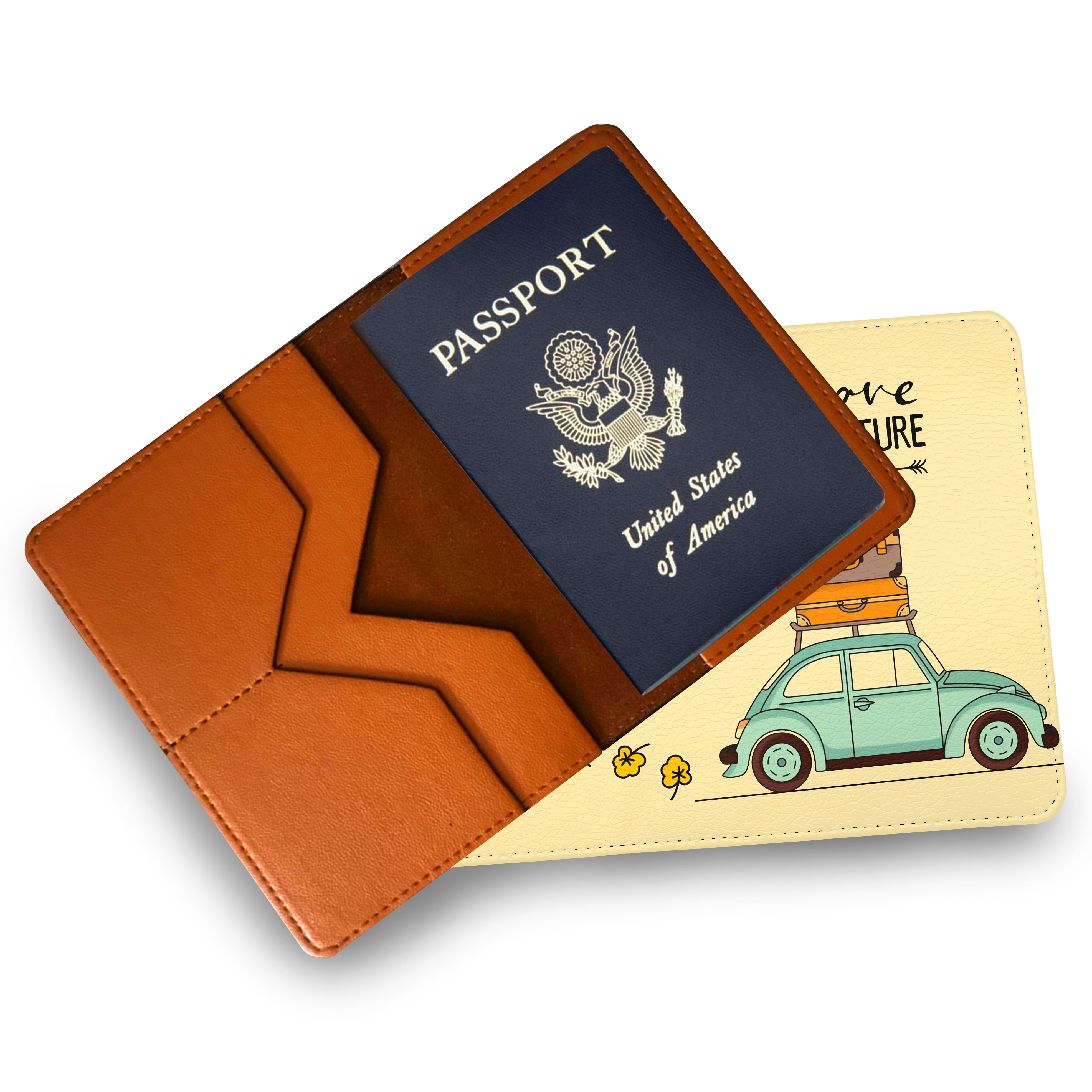 Bao Da Hộ Chiếu Và Phụ Kiện I LOVE ADVENTURE - Passport Cover Holder - Ví Đựng Passport Du Lịch STormbreaker - Độc Đáo - Vintage - LT016