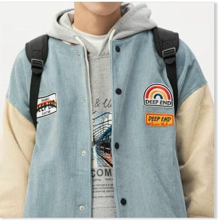 ÁO KHOÁC NHUNG NAM BOMBER UNISEX NHIỀU MÀU SÁC SINH ĐỌNG TRANG NEMO 36 FASHION