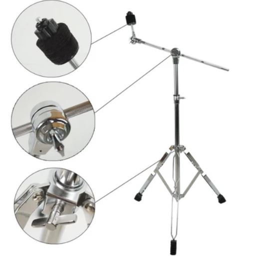 Chân Boom Cymbal - Chân Đế Trống Cymbal B-200 Chân Kép Cứng Cáp | Điều Chỉnh Cao Thấp | Chống Trượt