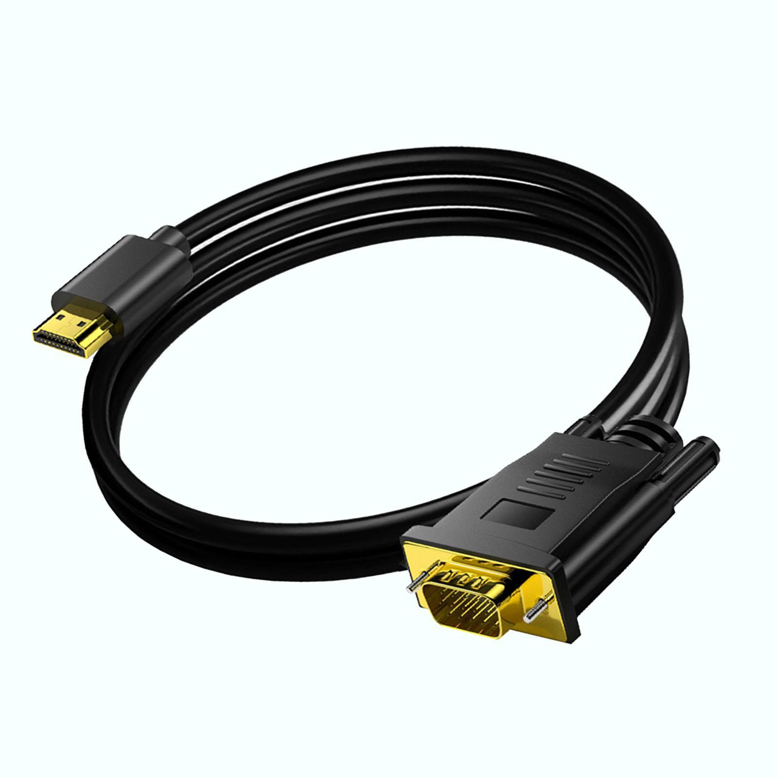 To VGA Cable 1080P Plated Connector for PC Computer Desktop