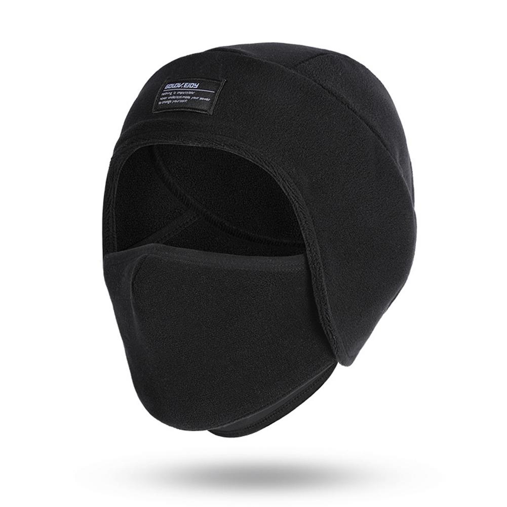 Mùa đông lông cừu nhiệt balaclava mặt nạ đầy đủ mặt nạ xe máy xe đạp xe đạp liner sports ski xe đạp xe đạp xe trượt tuyết Color: Black A