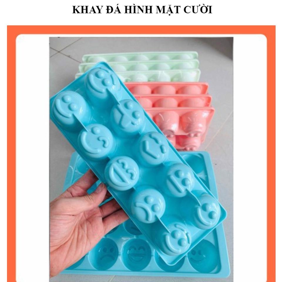 Khay Đá Mặt Cười 10 Viên Nhựa Dẻo 6925