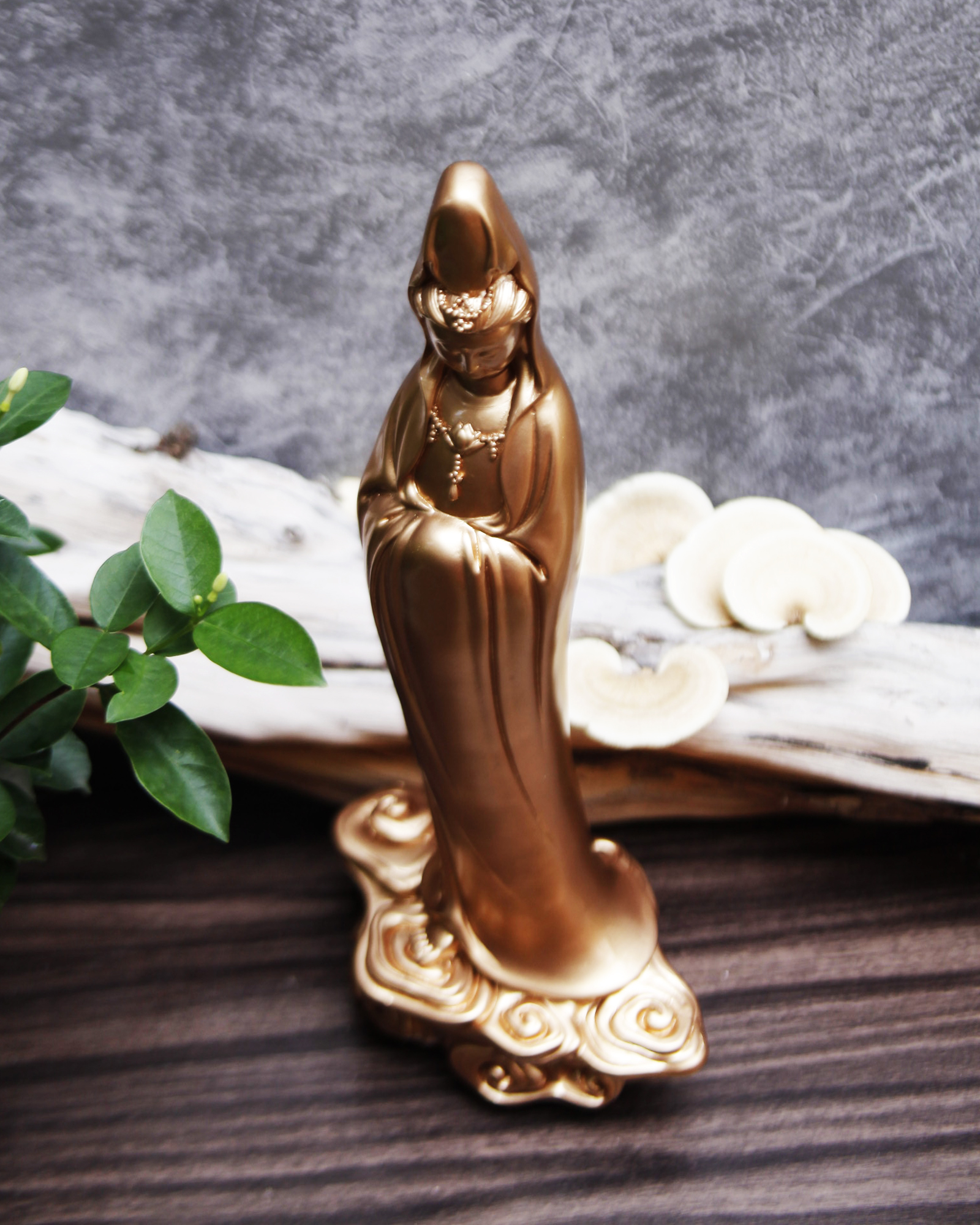 Tượng Mẹ Quan Âm cao 39.5 cm màu trắng sứ trang trí nội thất nhà cửa- phong thủy- thờ cúng