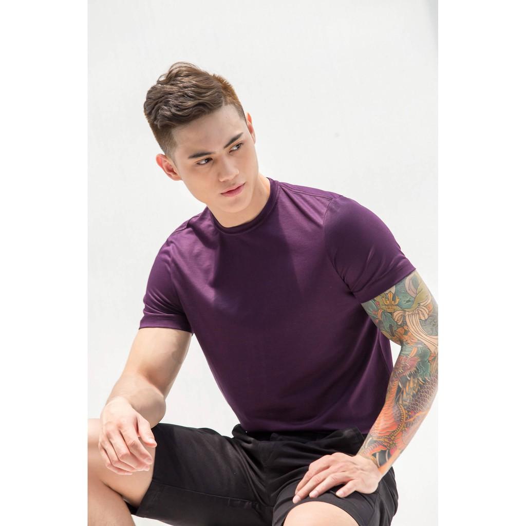 Áo thun trơn thương hiệu Americus Gosani kiểu dáng đơn giản phom body fit