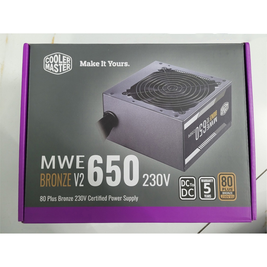 Nguồn máy tính Cooler Master MWE 650W BRONZE V2 230V - Hàng Chính Hãng