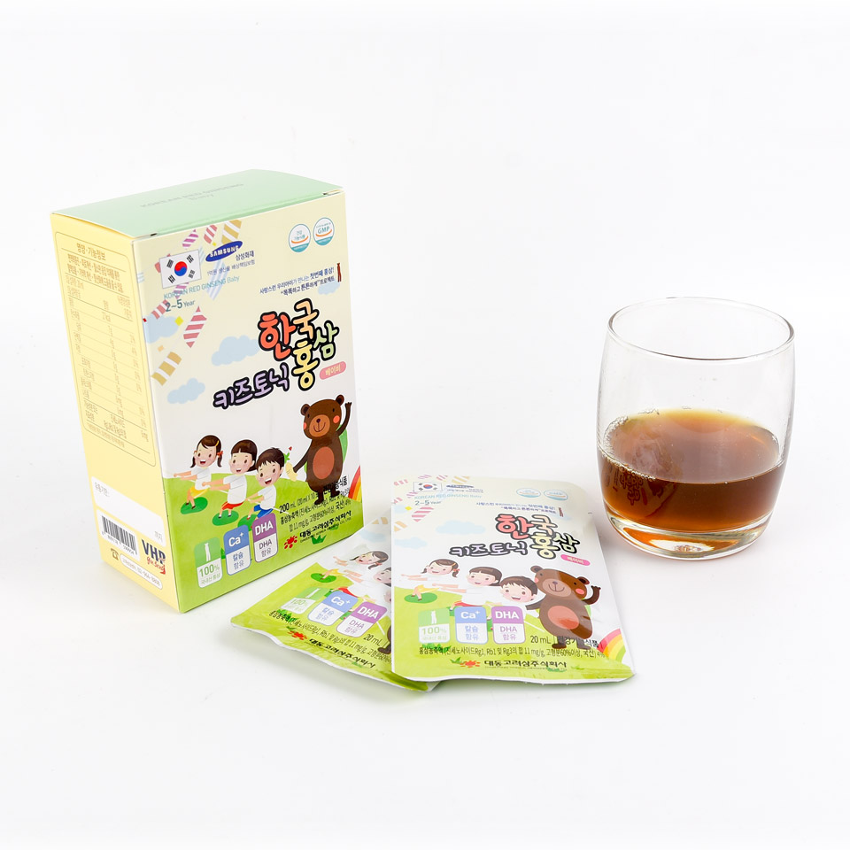 Nước hồng sâm trẻ em Hàn Quốc cho bé từ 2-5 tuổi - Hồng sâm baby Daedong Korea Ginseng (Hộp 20ml x 30 gói)