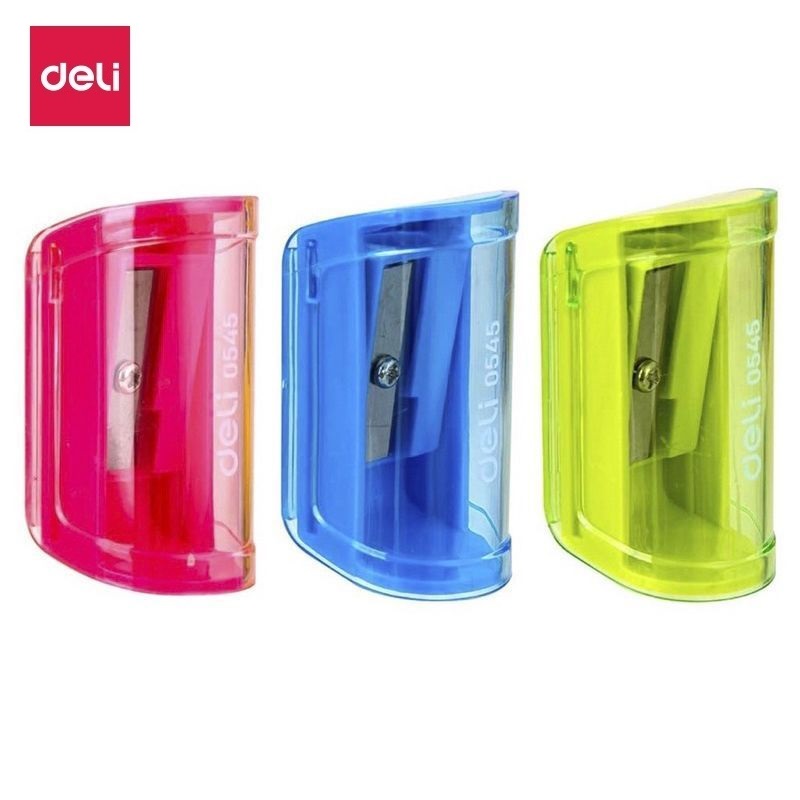 Set 3 gọt chì Deli E0545 / Chuốt chì Deli 0545 sắc bén màu sắc đẹp cute