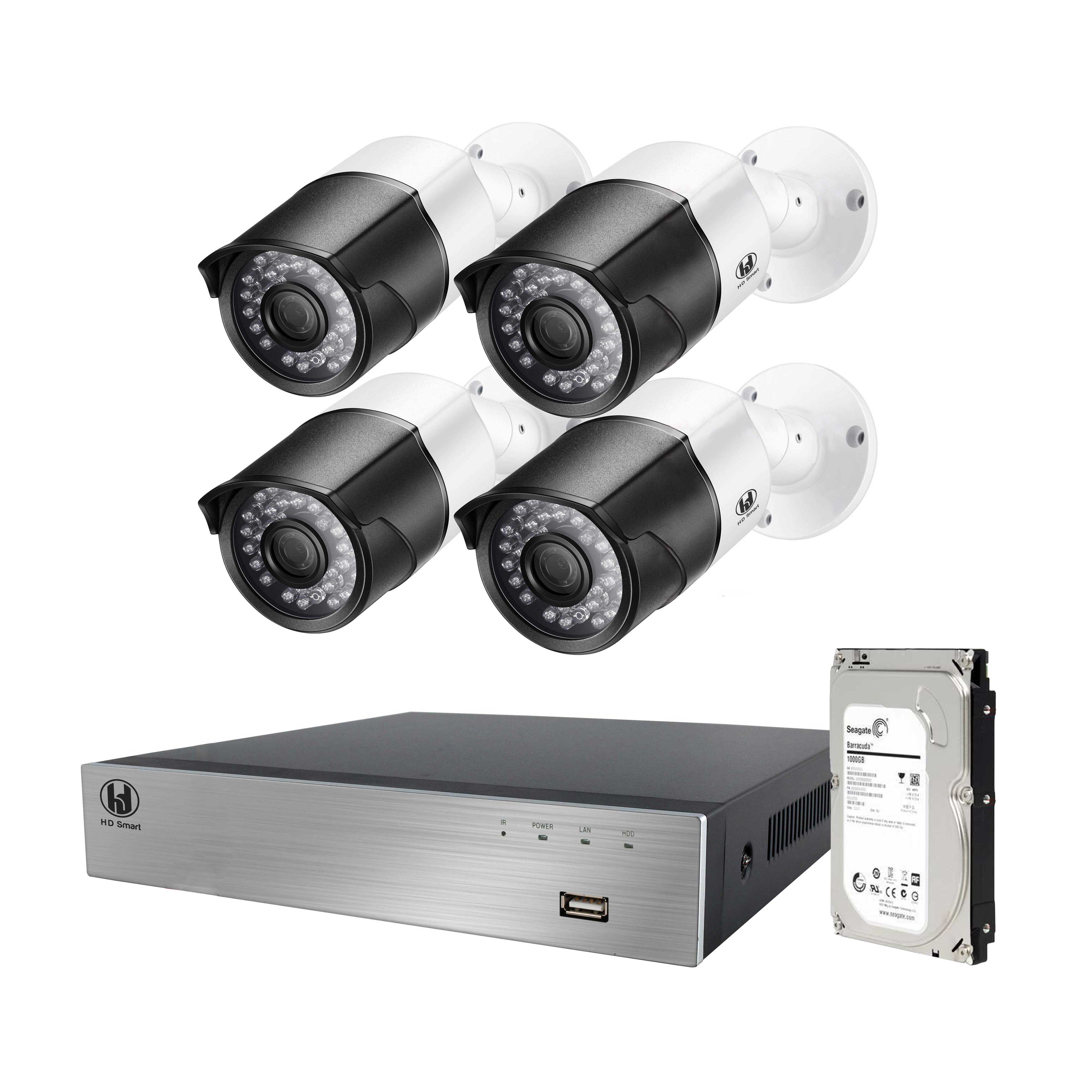 CAMERA GIÁM SÁT CÓ ÂM THANH (CAMERAS KIT 4CH - DVR) HÀNG CHÍNH HÃNG