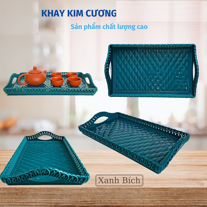 Khay Chữ Nhật Đa Năng Kích Thước 30 * 20 * 5 CM Nhựa Cao Cấp