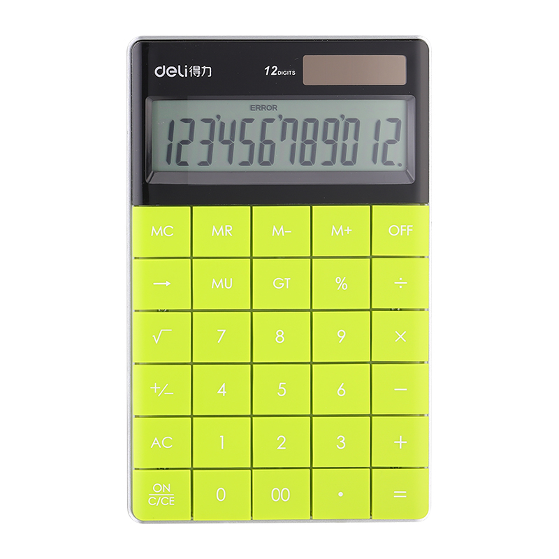 Máy tính TOUCH nhiều màu Deli 1589 Modern Calculator 12-Digit Giao màu ngẫu nhiên