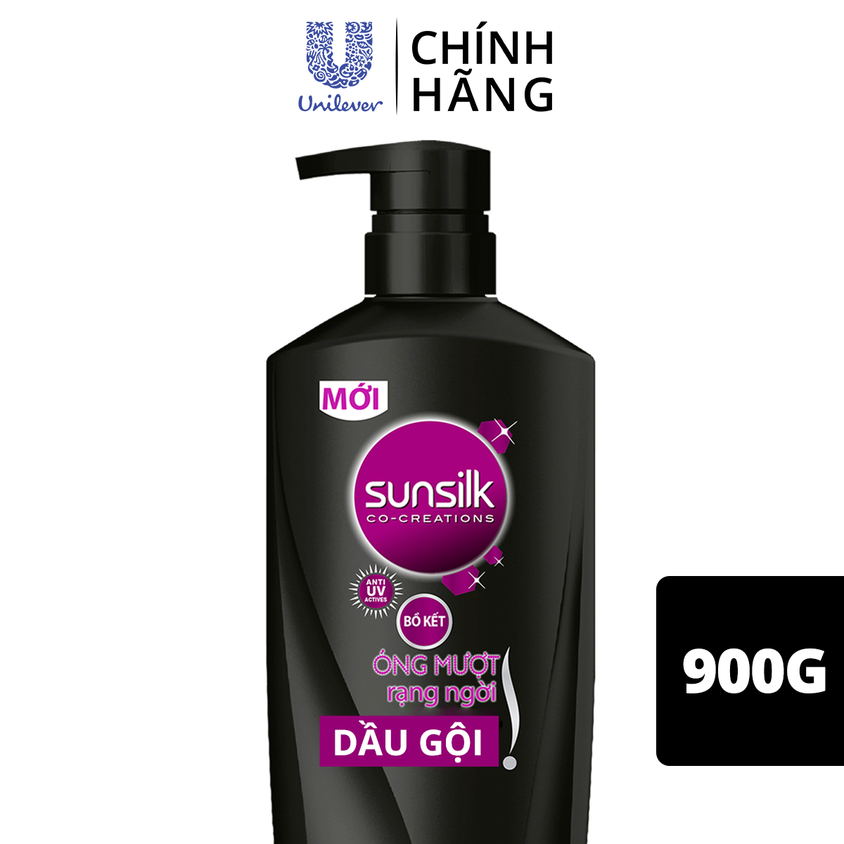 Dầu Gội 900Gr Sunsilk Óng Mượt Rạng Ngời Dành Cho Tóc Khô Xơ Tinh Chất Bồ Kết Truyền Thống Giúp Tóc Chắc Khỏe &amp; Bóng Mượt Vượt Trội