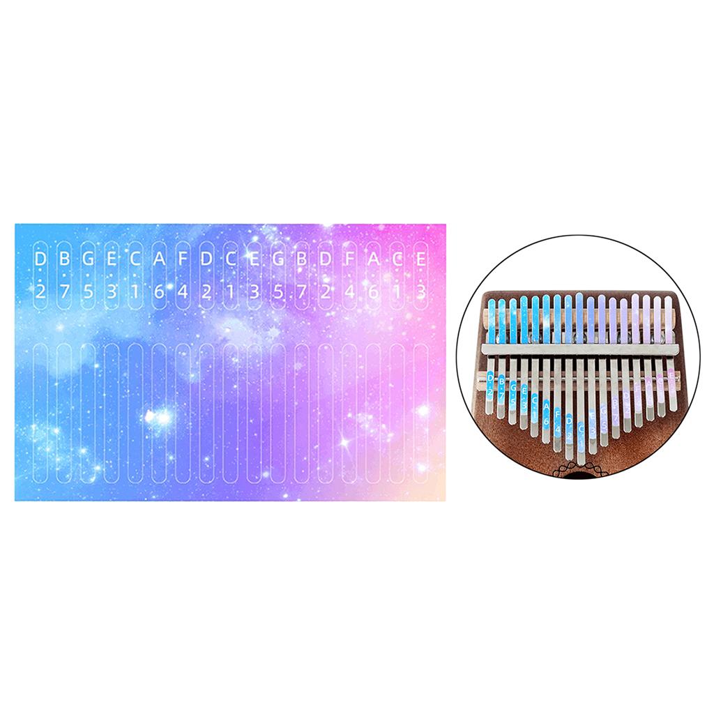 Kalimba Scale Key Sticker Percussion Parts Accs For Learner Musical Set