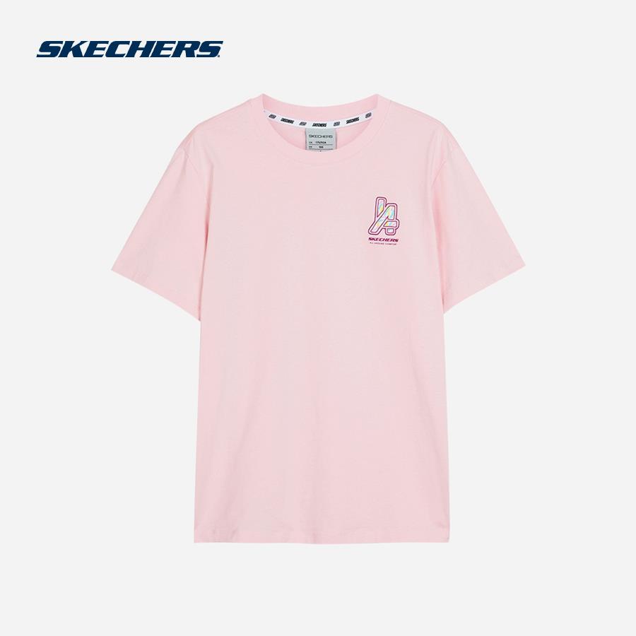 Áo thun thời trang unisex Skechers Knit Short Sleeve - L122U170-01NX