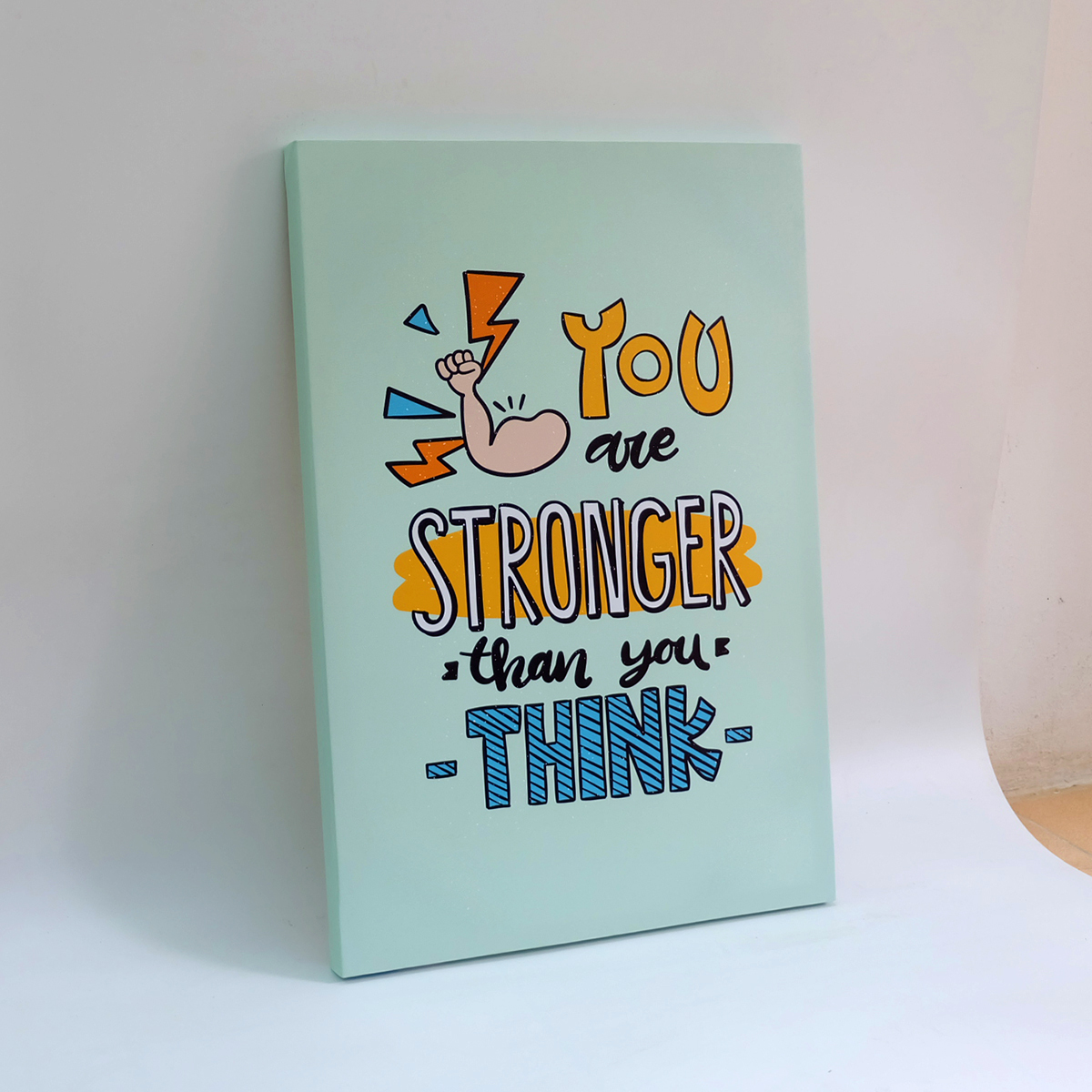Tranh slogan canvas tạo động lực [trang trí văn phòng] TPE022 you are stronger than you think Cocopic