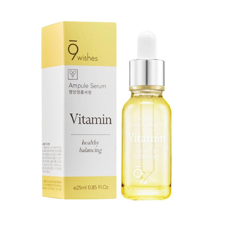 Tinh Chất Dưỡng Ẩm, Tái Tạo và Phục Hồi Da 9Wishes Mega Vitamin Ampule Serum 25mL