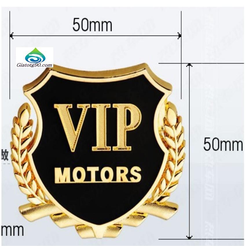 ️️ Lô Gô VIP Motor Gắn Xe Ô Tô 206277 2(vàng)