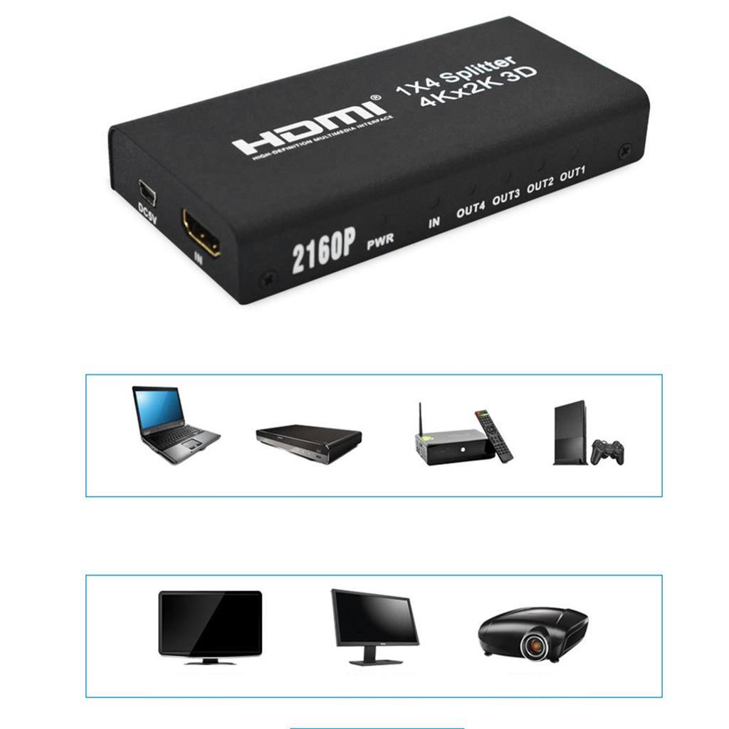 1Piece US Plug   1 In 8 Out 4K 2k 3D  Switcher Distributor