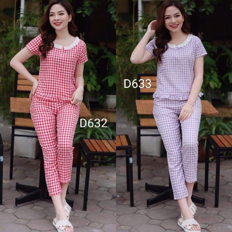 Quần áo mặc nhà cổ ren đẹp sang chảnh