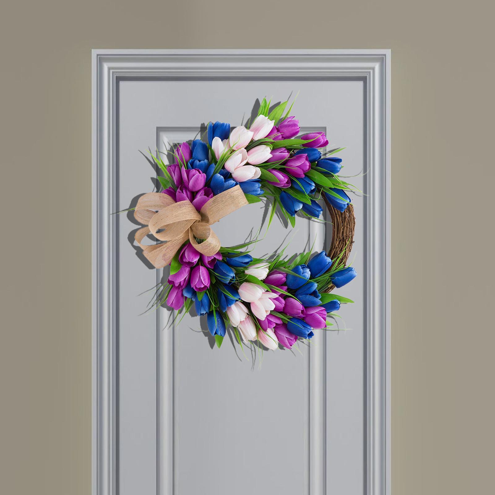 Artificial  Wreath  Hanging Front  Garland  Decor