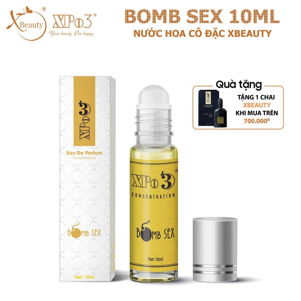 Nước hoa Nam Nữ cô đặc XBeauty XPo3 BombS3x Chai mini 10ML - Nước hoa thơm lâu cả ngày dành cho Nam &amp; Nữ (Unisex)