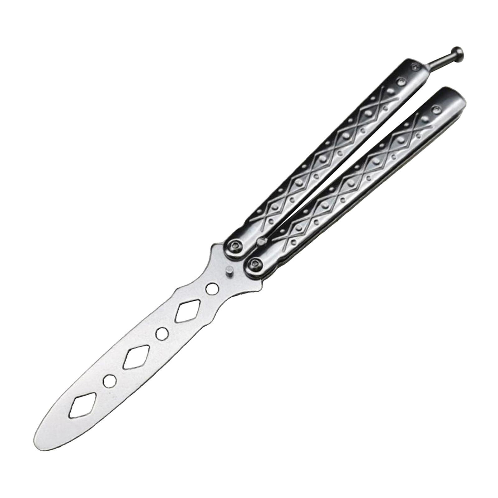 Set of 2 Butterfly Balisong Trainer Training Knife Tool Safe Use Gifts