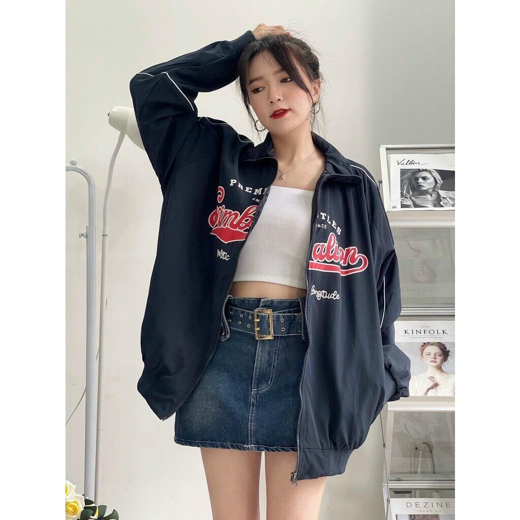 ÁO KHOÁC DÙ IN FORM RỘNG THỜI TRANG UNISEX GENZ NAM NỮ ĐỀU MẶC ĐƯỢC PHONG CÁCH HÀN QUỐC