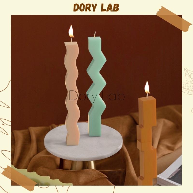 Nến Thơm Decor Cây Zikzak Độc Đáo Nhiều Màu Sắc Handmade Không Khói - Dory Lab