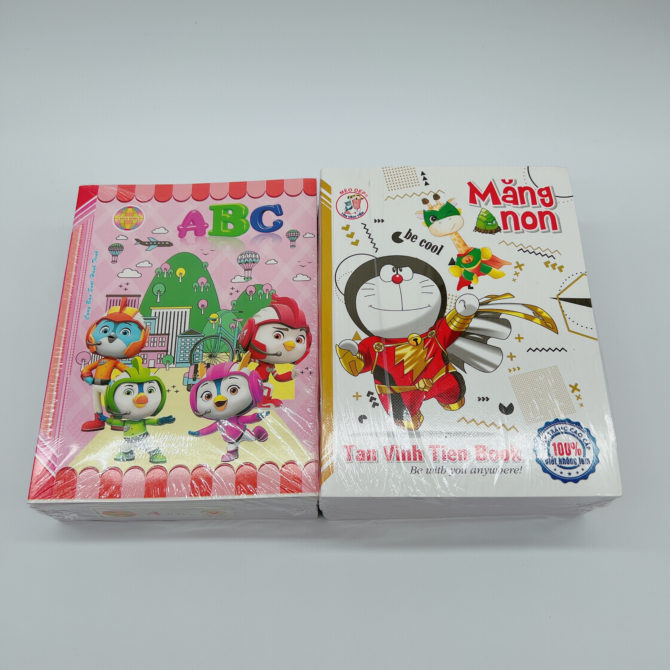 Tập học sinh 96 trang, combo 5 quyển tập ABC Hòa Bình 96 trang loại 4 ô ly giấy trắng tinh - Quà tặng bé đi học